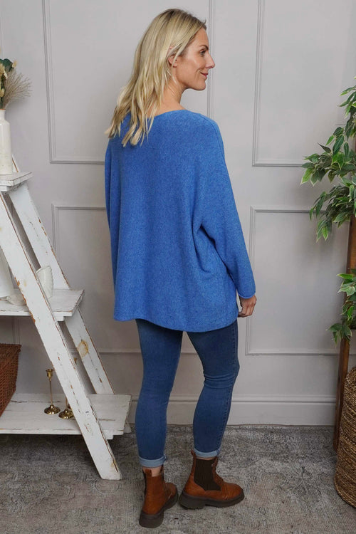 Leah Knitted Jumper Cornflower - Image 4