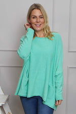 Ferne Pocket Knitted Jumper Mint Mint - Ferne Pocket Knitted Jumper Mint