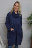 Rizo Snood Cotton Dress Navy