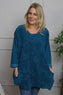 Rita Cord Detail Tunic Teal