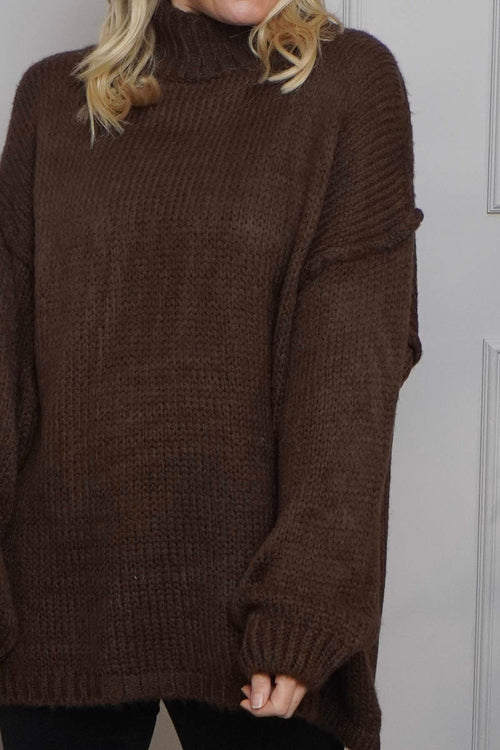 Jonie Knitted Jumper Cocoa - Image 3