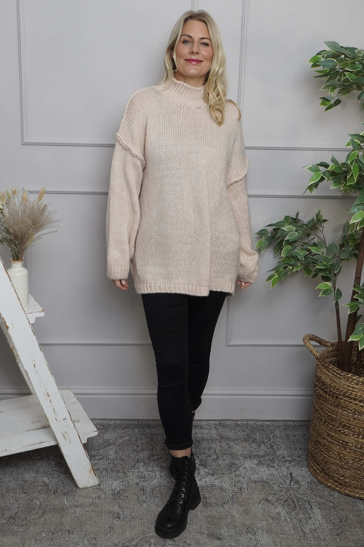 Jonie Knitted Jumper Pink