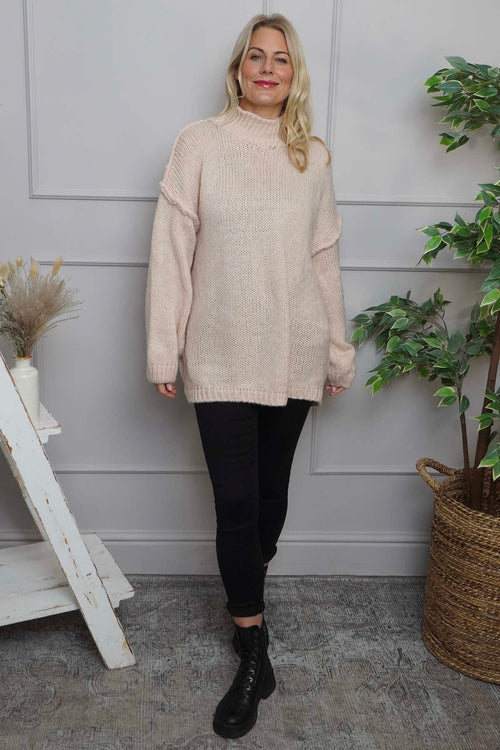 Jonie Knitted Jumper Pink