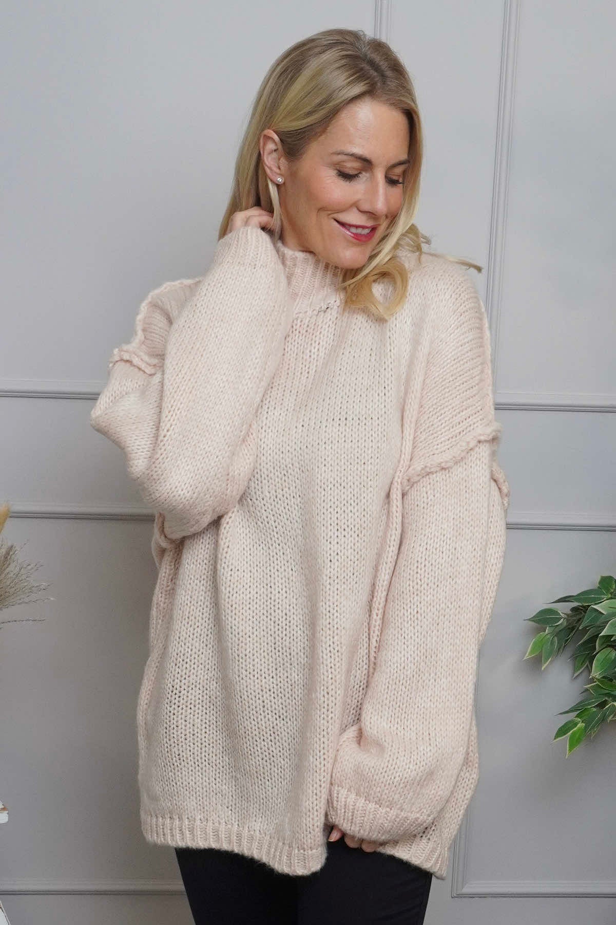 Jonie Knitted Jumper Pink