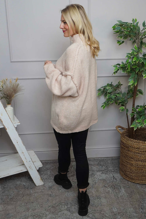 Jonie Knitted Jumper Pink - Image 4