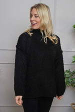 Jonie Knitted Jumper Black Black - Jonie Knitted Jumper Black