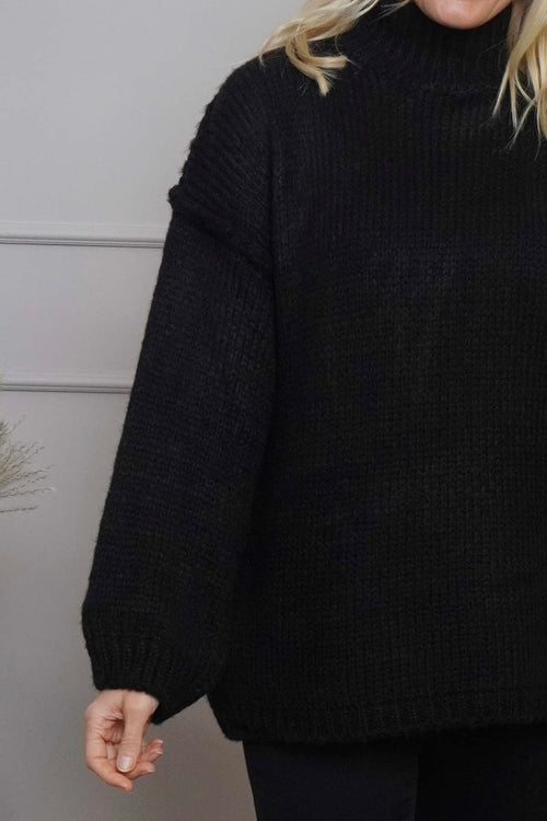 Jonie Knitted Jumper Black - Image 3