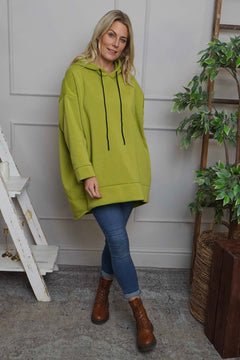 Jaylen Hooded Cotton Top Lime