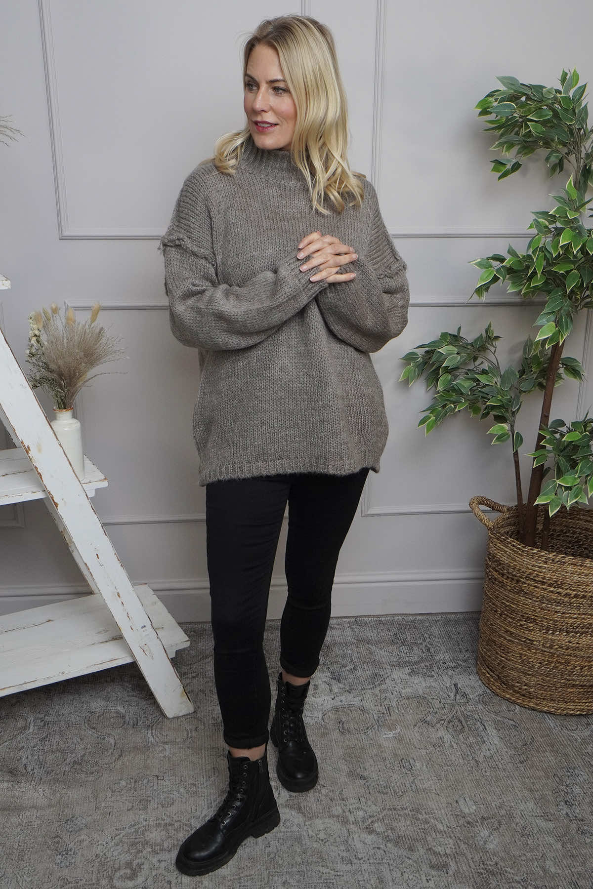 Jonie Knitted Jumper Mocha