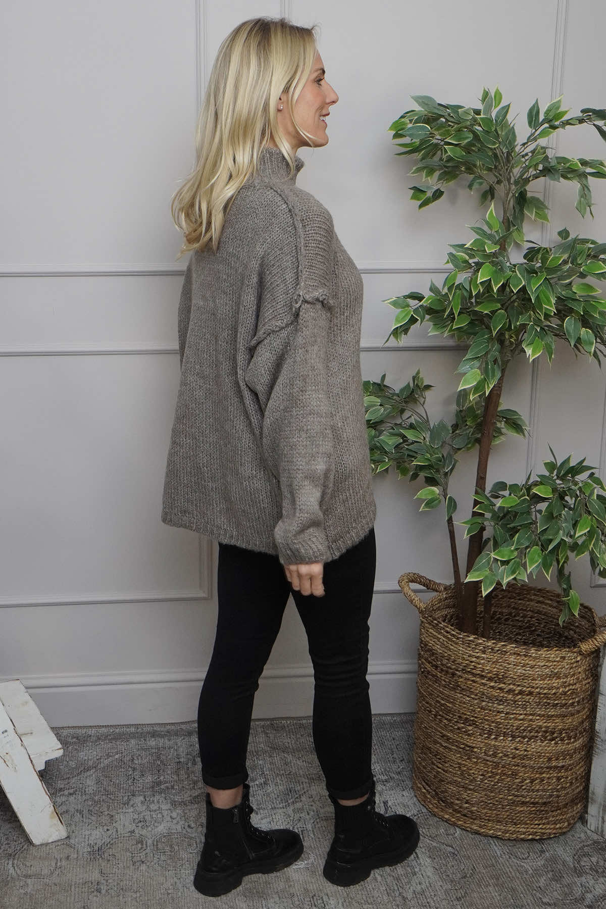 Jonie Knitted Jumper Mocha