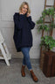 Jaylen Hooded Cotton Top Navy