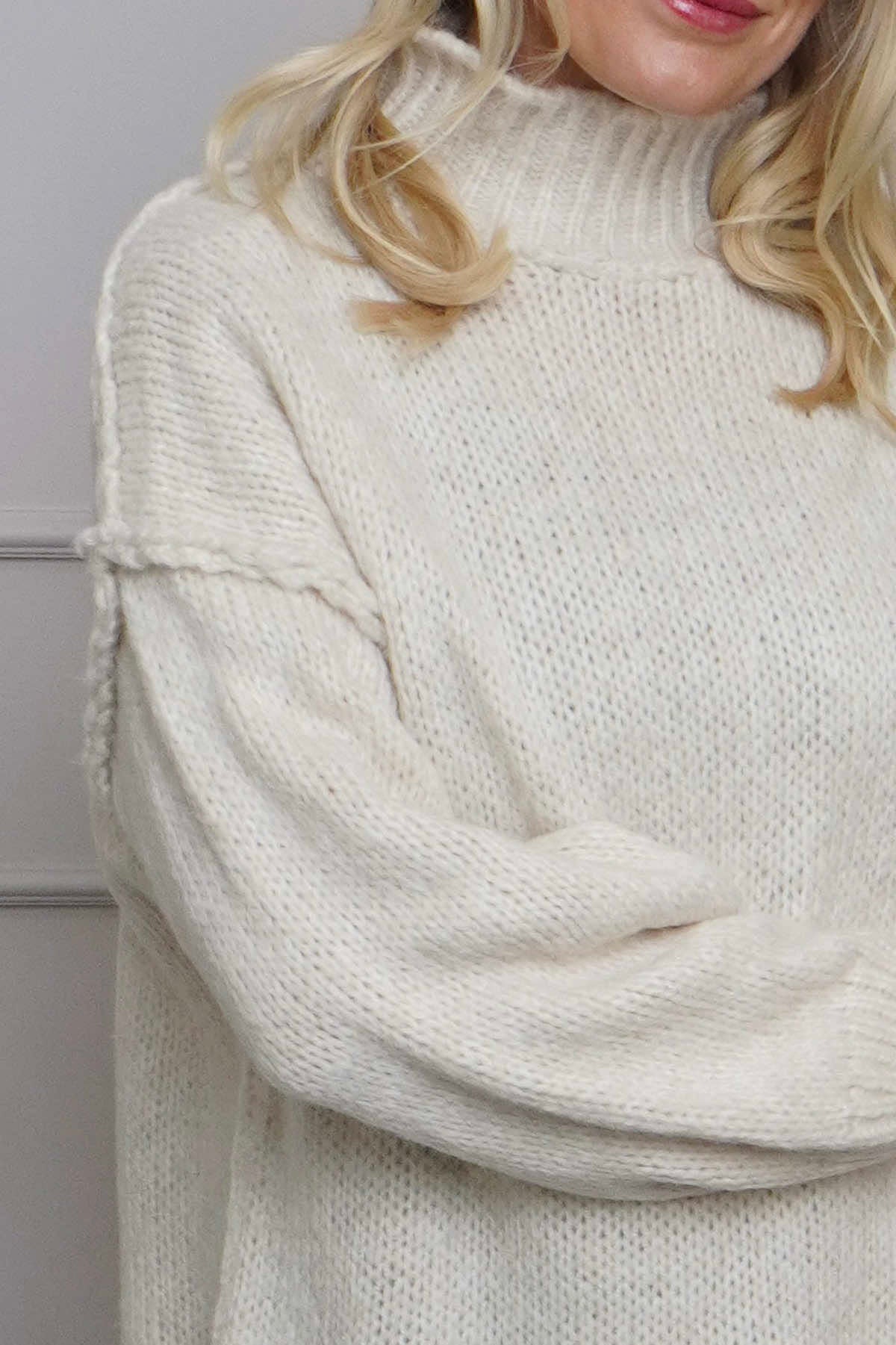 Jonie Knitted Jumper Stone