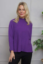 Adamina Knitted Jumper Purple Purple - Adamina Knitted Jumper Purple