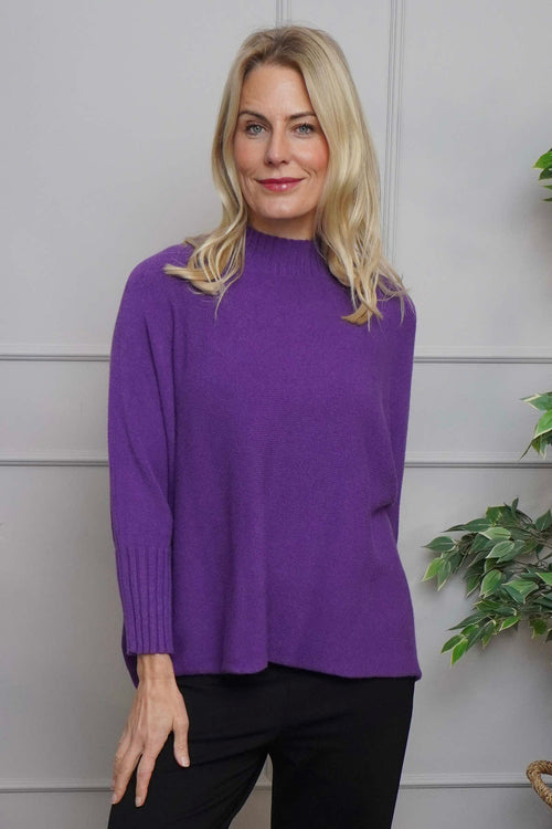 Adamina Knitted Jumper Purple