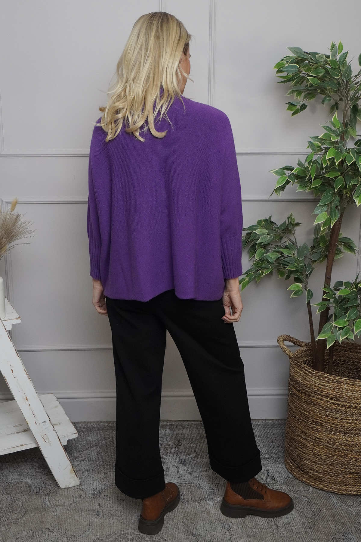 Adamina Knitted Jumper Purple