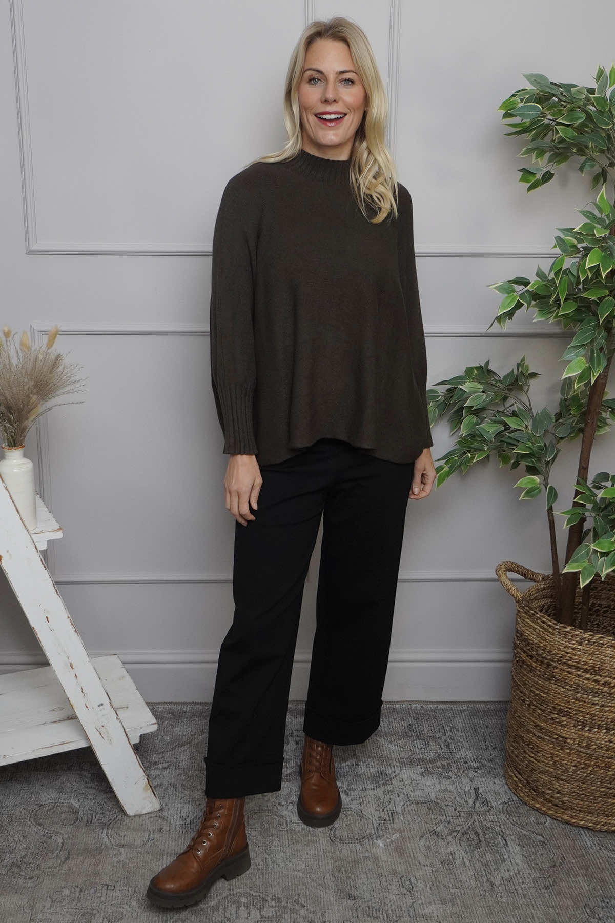 Adamina Knitted Jumper Cocoa