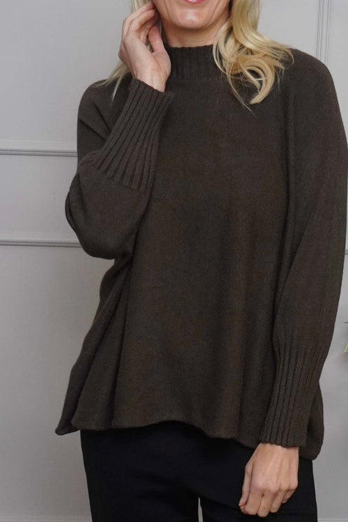 Adamina Knitted Jumper Cocoa - Image 3