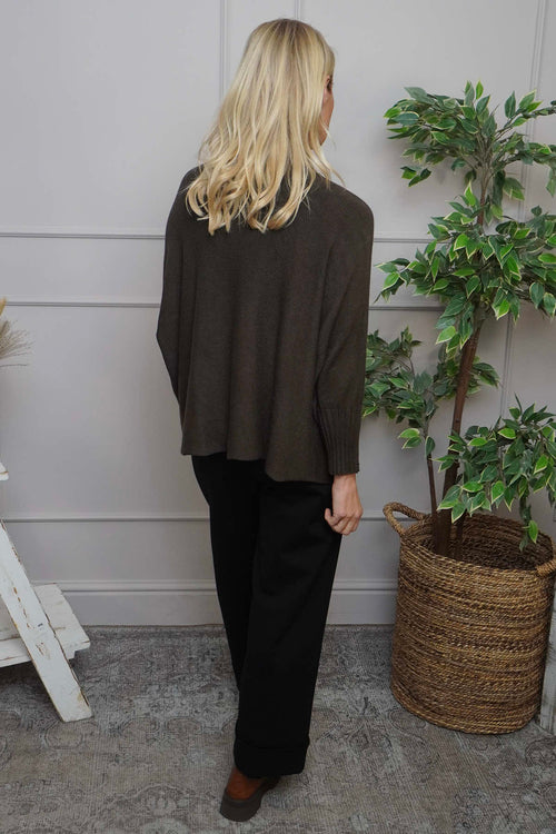 Adamina Knitted Jumper Cocoa - Image 4