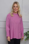 Adamina Knitted Jumper Fuchsia