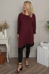 Viola Sequin Hem Tunic Wine