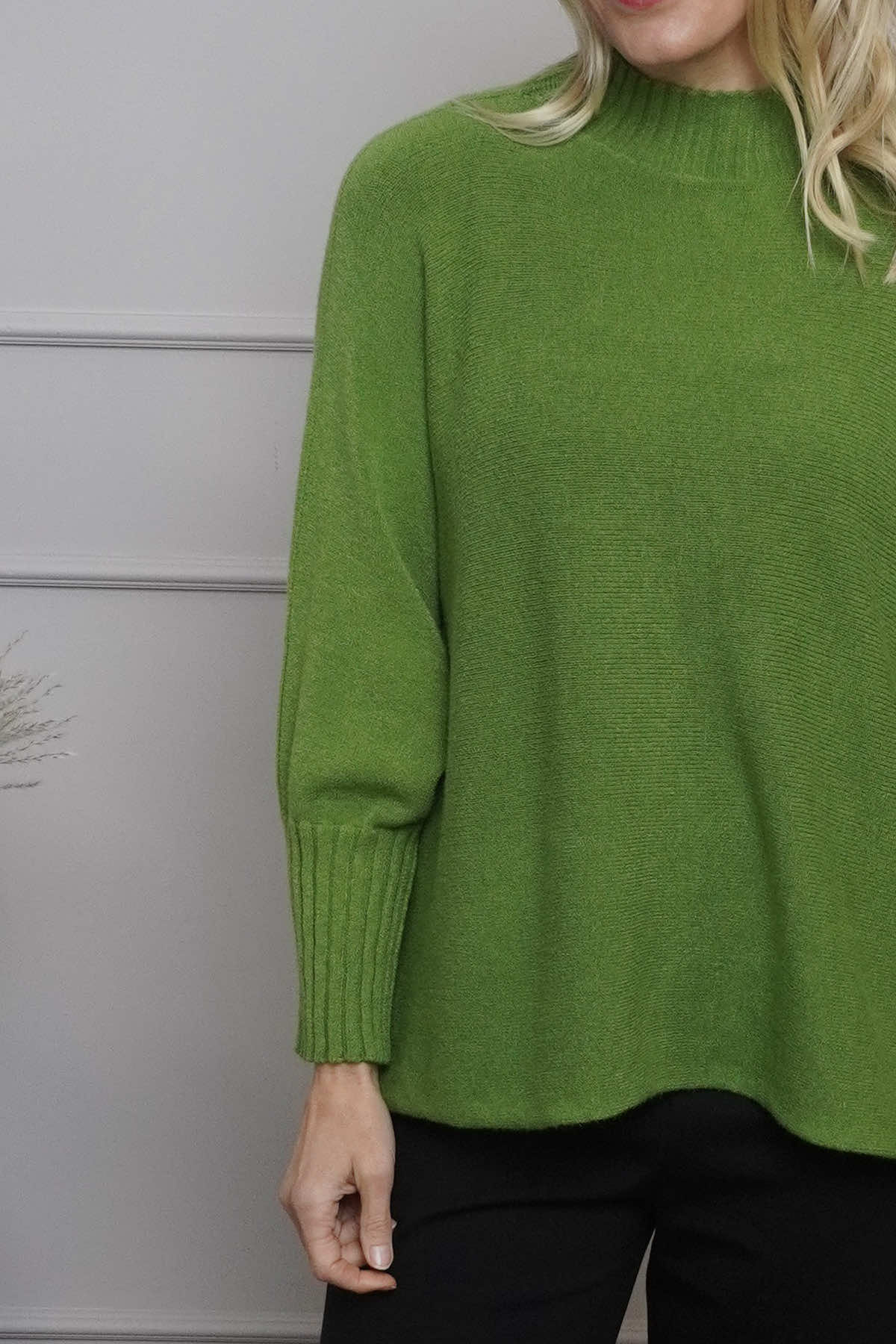 Adamina Knitted Jumper Green