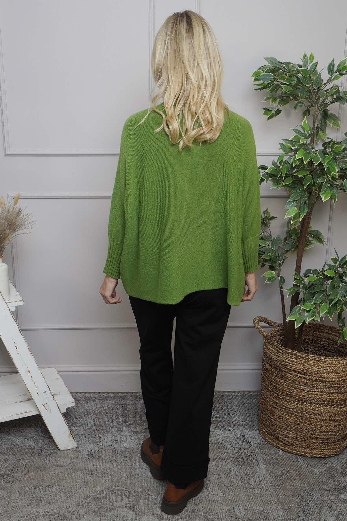 Adamina Knitted Jumper Green