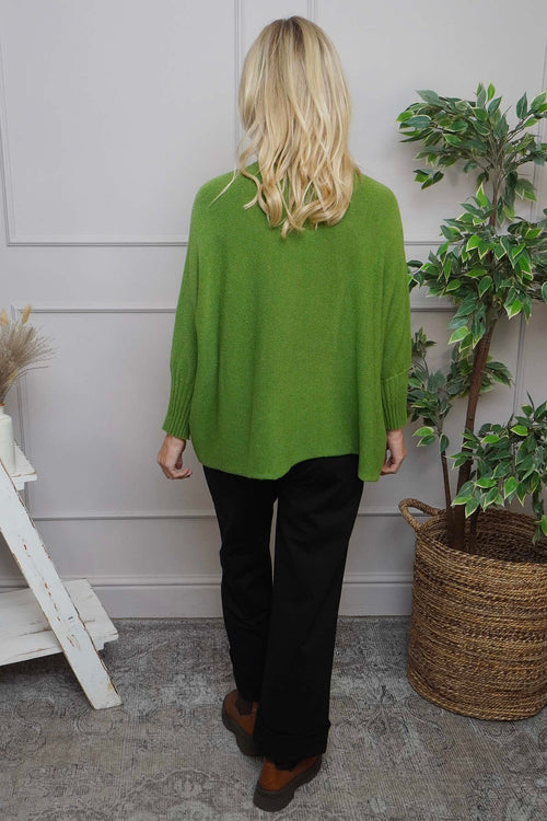 Adamina Knitted Jumper Green - Image 4