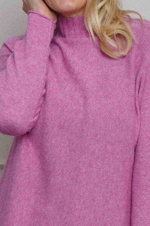 Avoni Knitted Jumper Fuchsia - Image 3