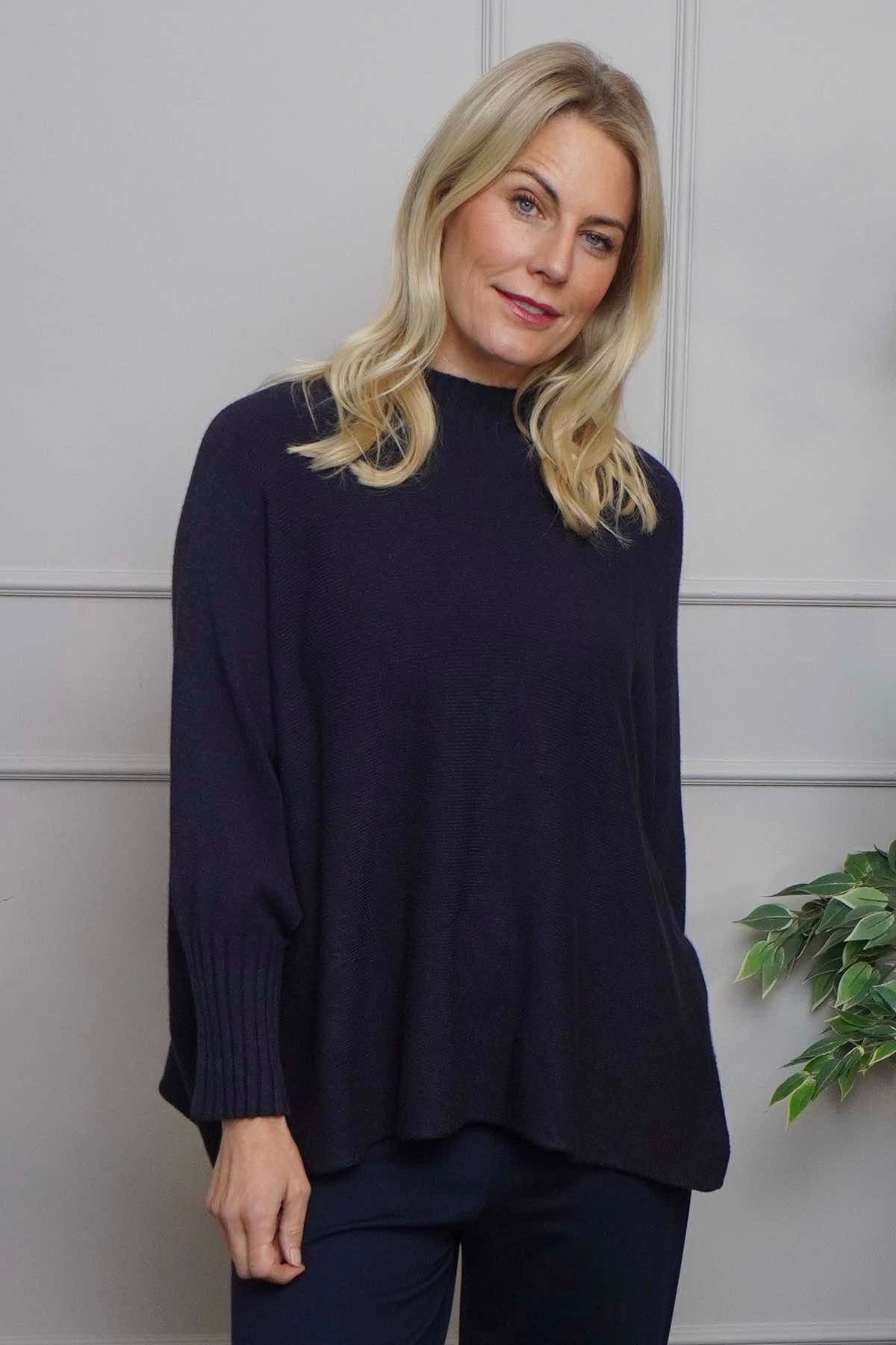 Adamina Knitted Jumper Navy