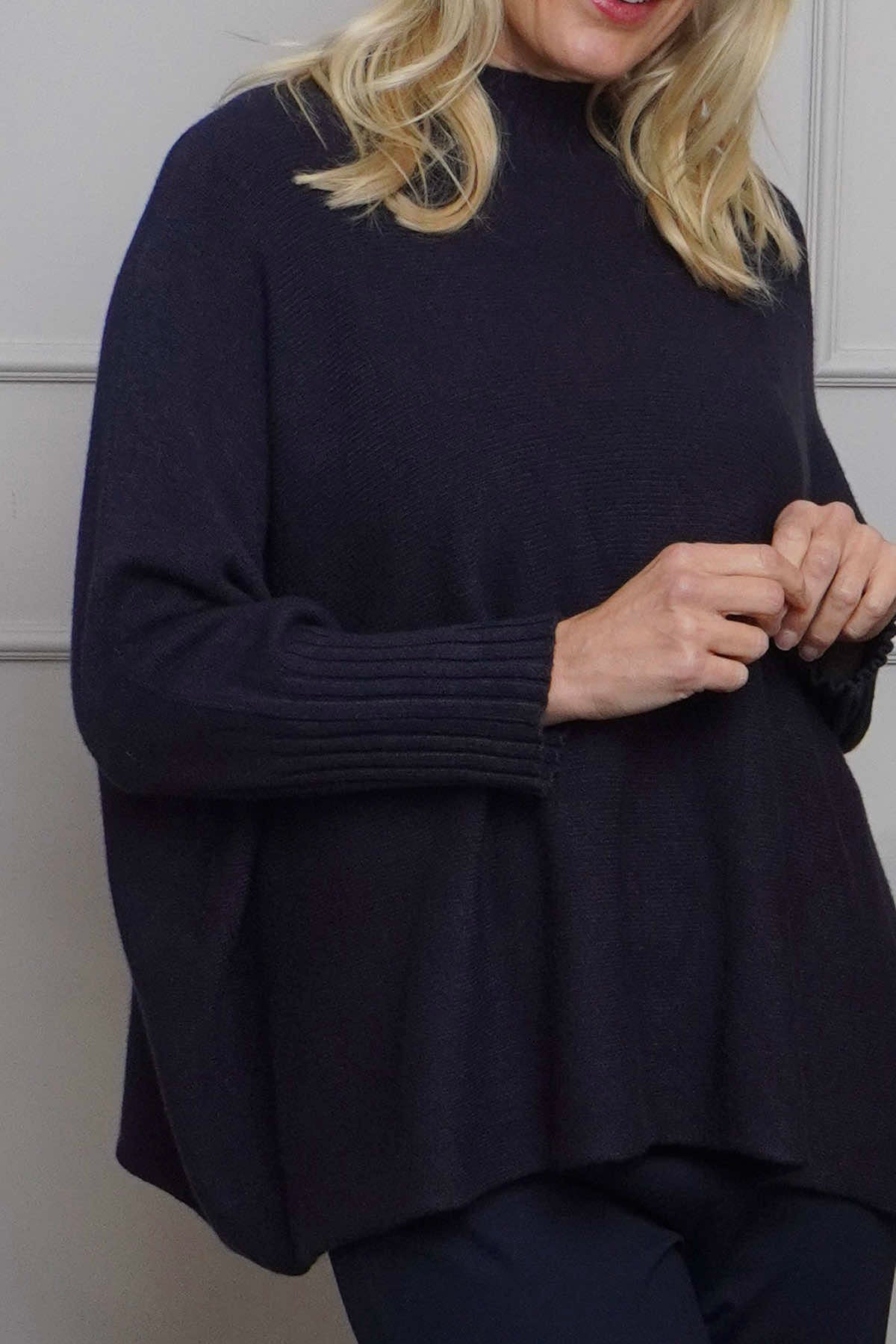 Adamina Knitted Jumper Navy