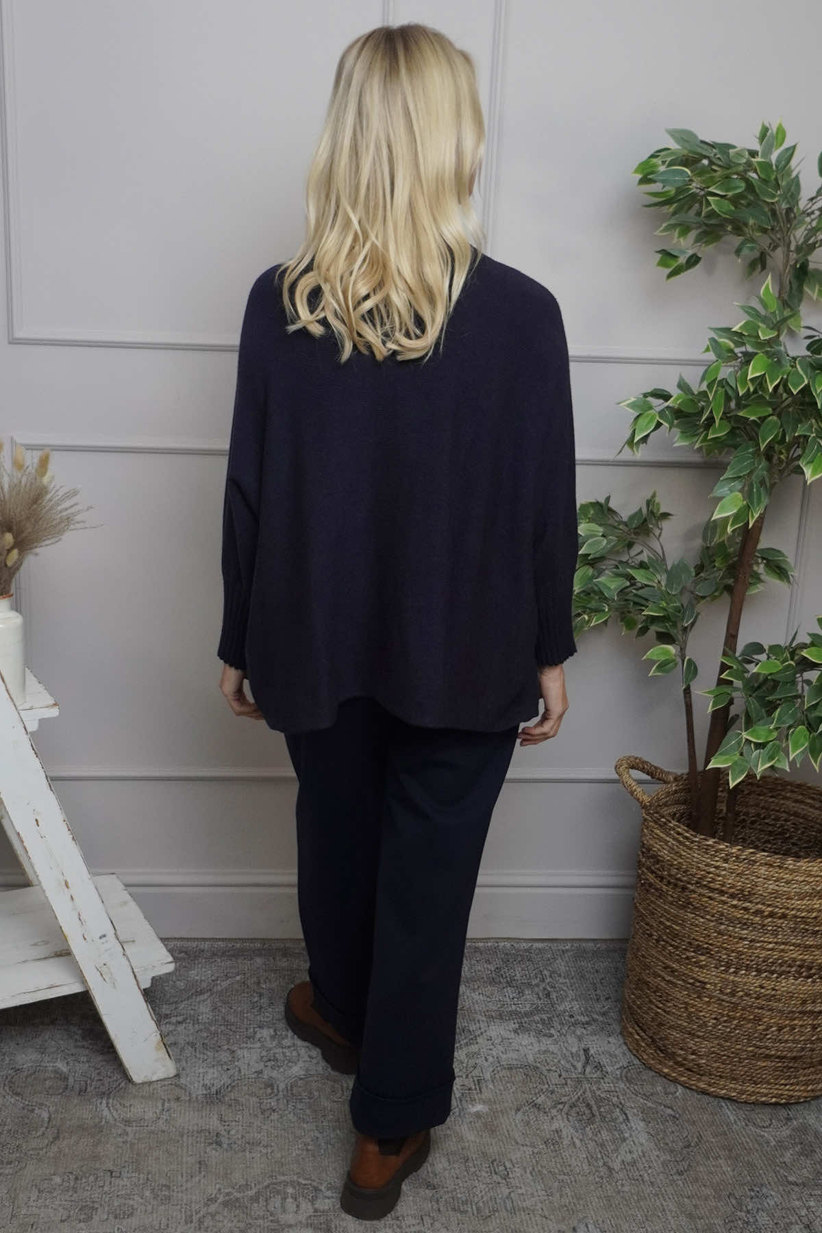 Adamina Knitted Jumper Navy