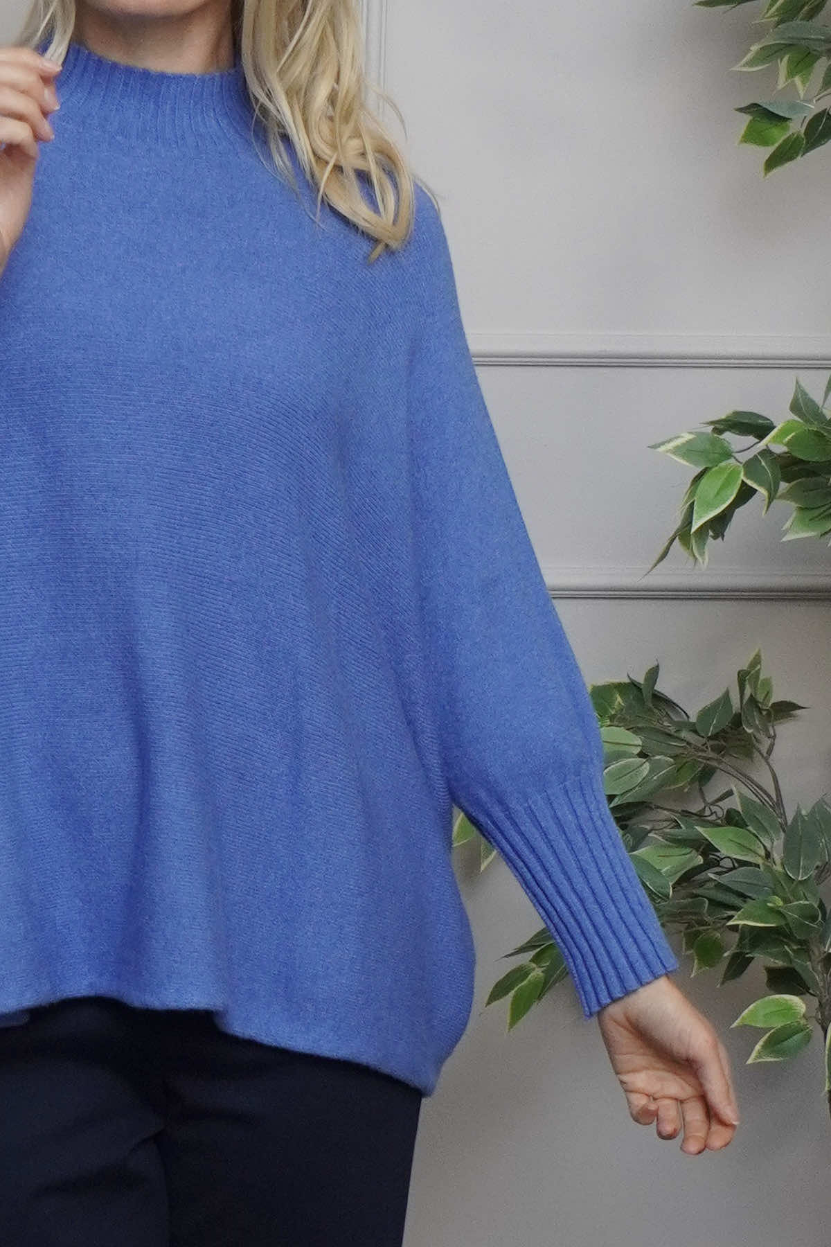 Adamina Knitted Jumper Blue