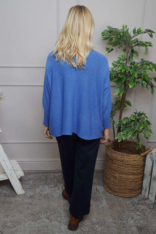 Adamina Knitted Jumper Blue - Image 4