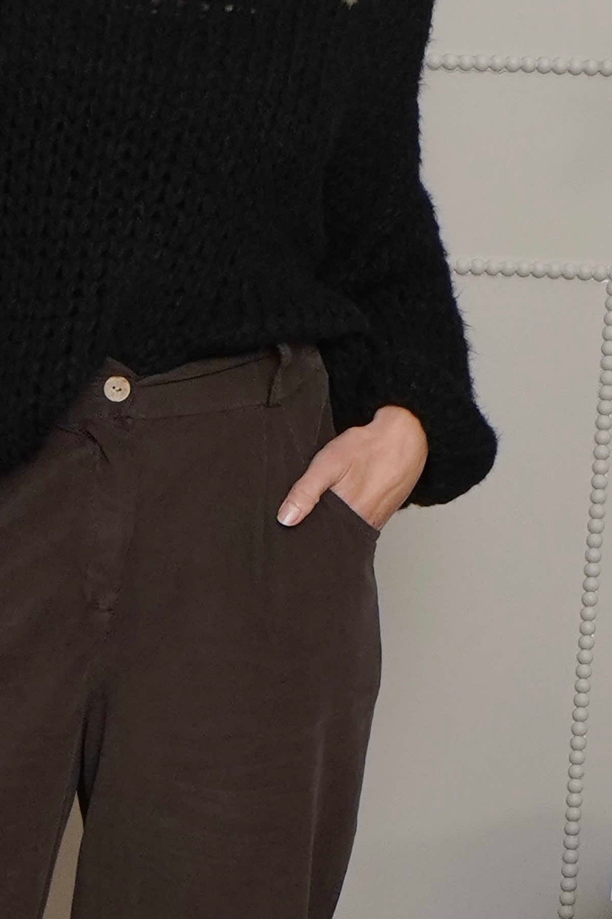 Carmella Needlecord Trousers Cocoa