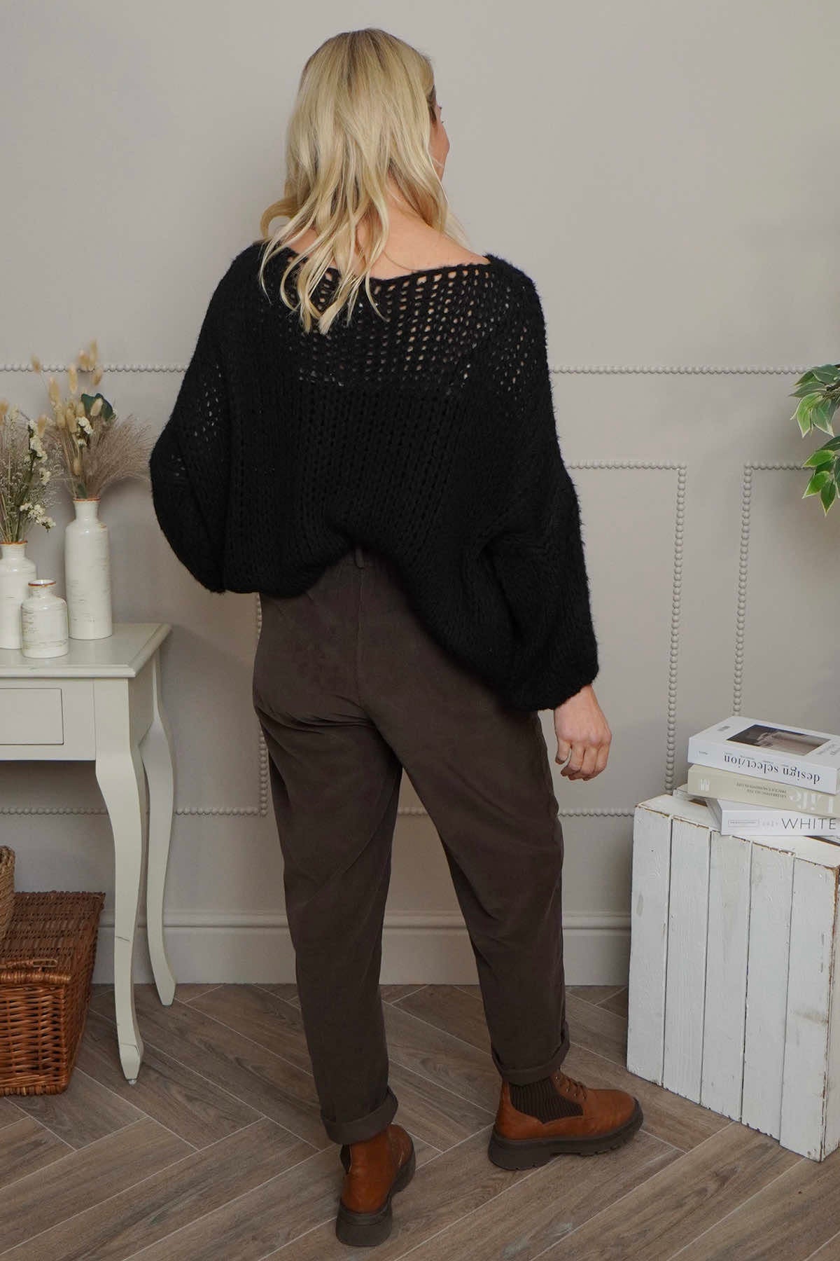 Carmella Needlecord Trousers Cocoa