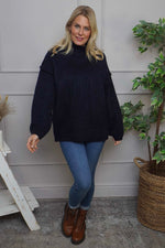 Jonie Knitted Jumper Navy Navy - Jonie Knitted Jumper Navy