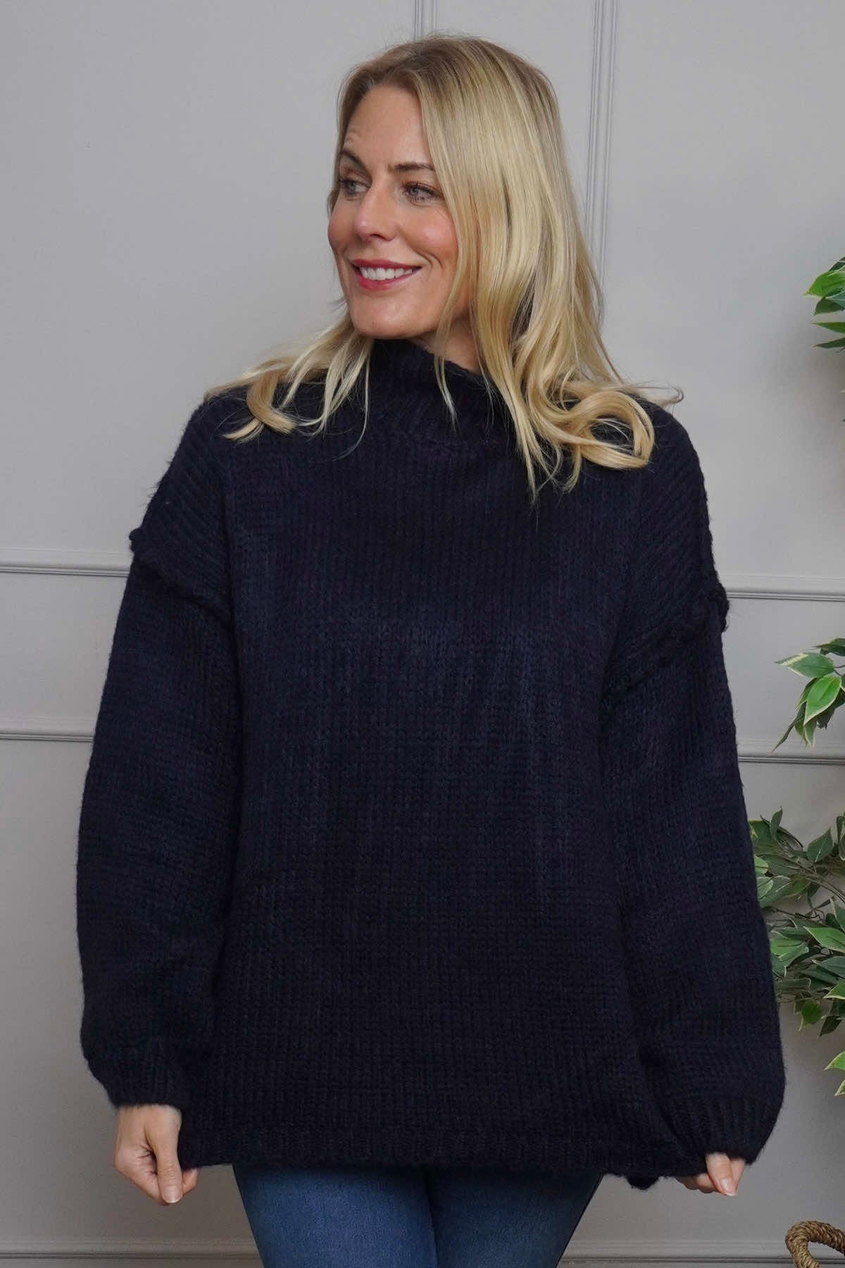 Jonie Knitted Jumper Navy