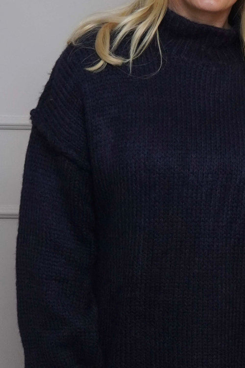 Jonie Knitted Jumper Navy - Image 3