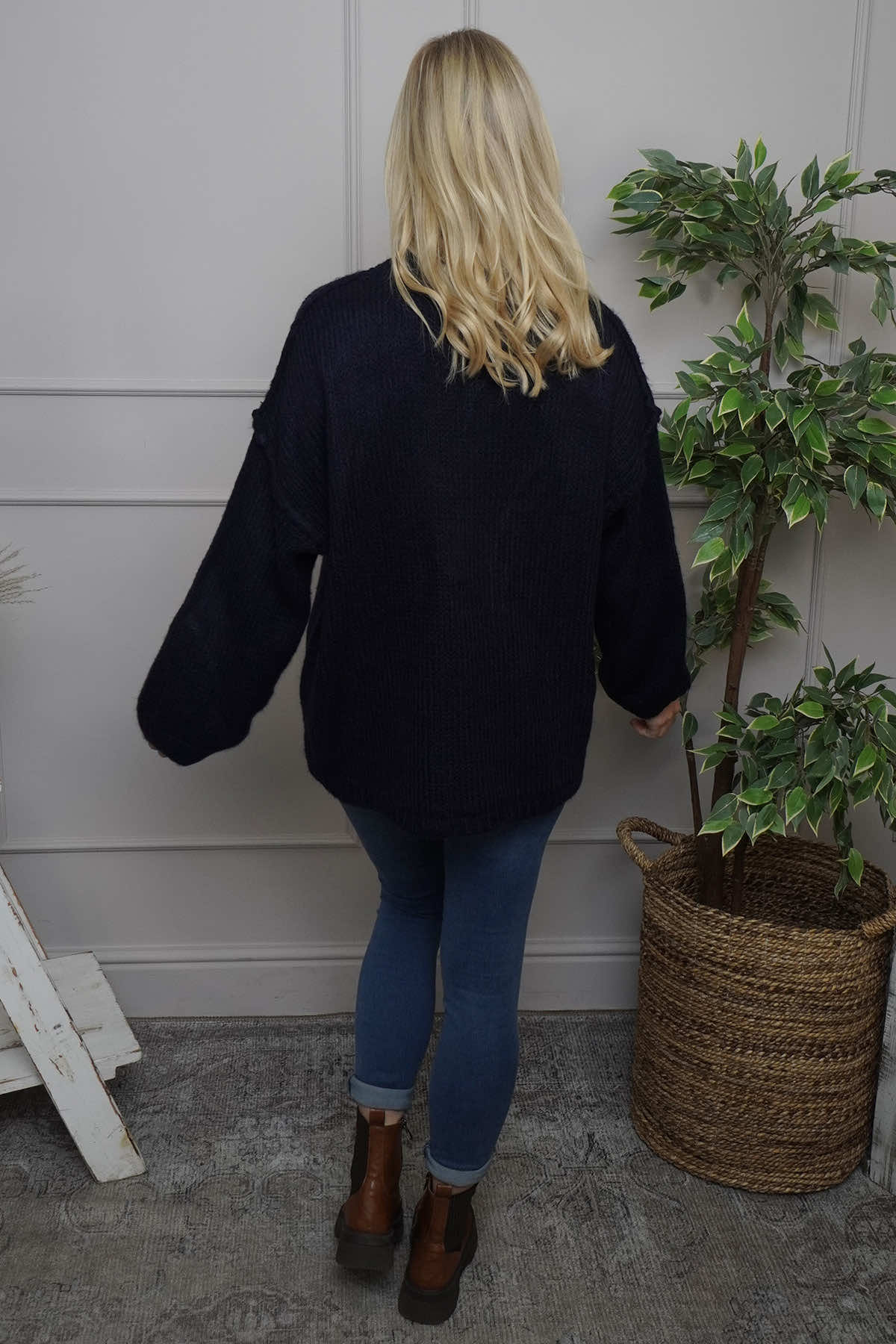 Jonie Knitted Jumper Navy