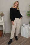 Carmella Needlecord Trousers Stone