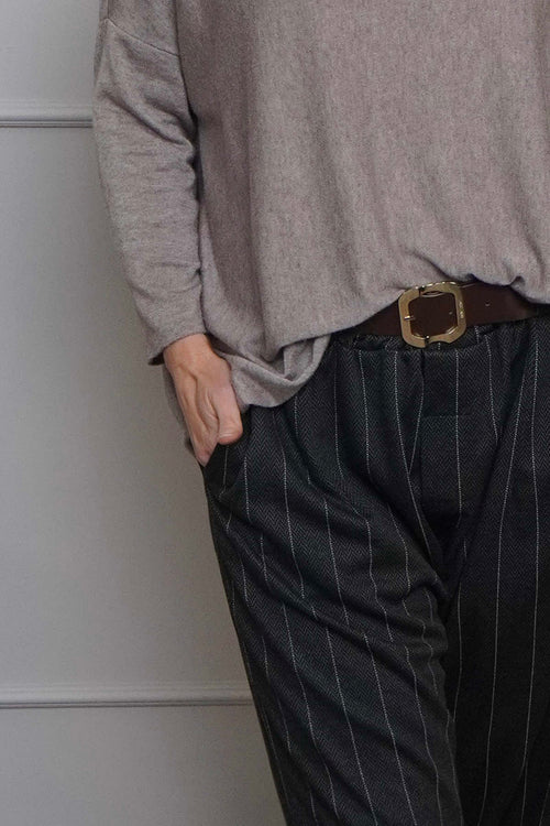 Charlie Belted Trousers Black - Image 2