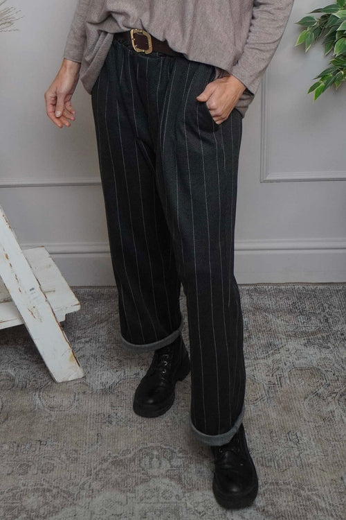 Charlie Belted Trousers Black - Image 3