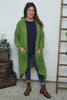 Alison Hooded Knitted Jacket Green