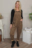 Pabo Leopard Needlecord Dungarees Camel