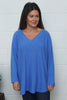 Lynna V-Neck Jumper Blue