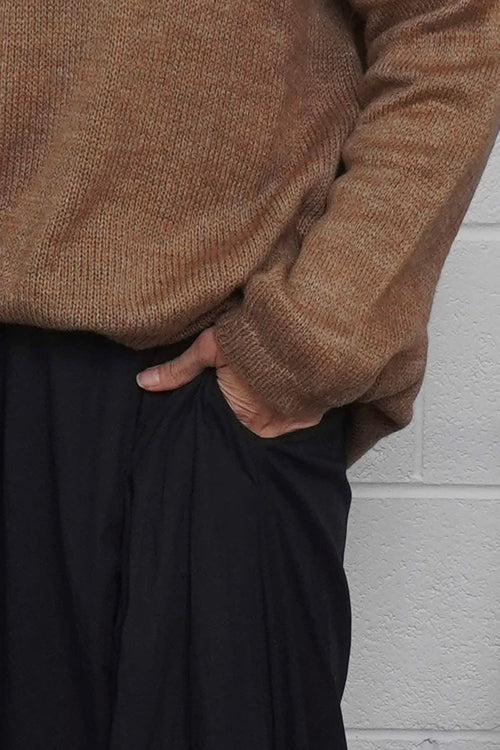 Wilfreda Puffball Cotton Skirt Black - Image 3