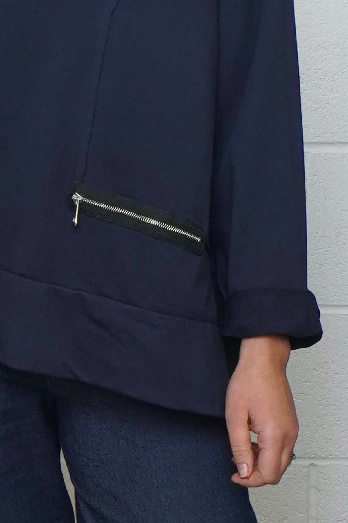 Laurissa Cotton Top Navy