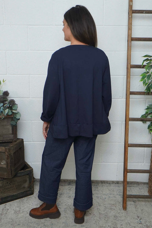 Laurissa Cotton Top Navy - Image 4