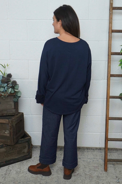 Nitara Cotton Top Navy - Image 4