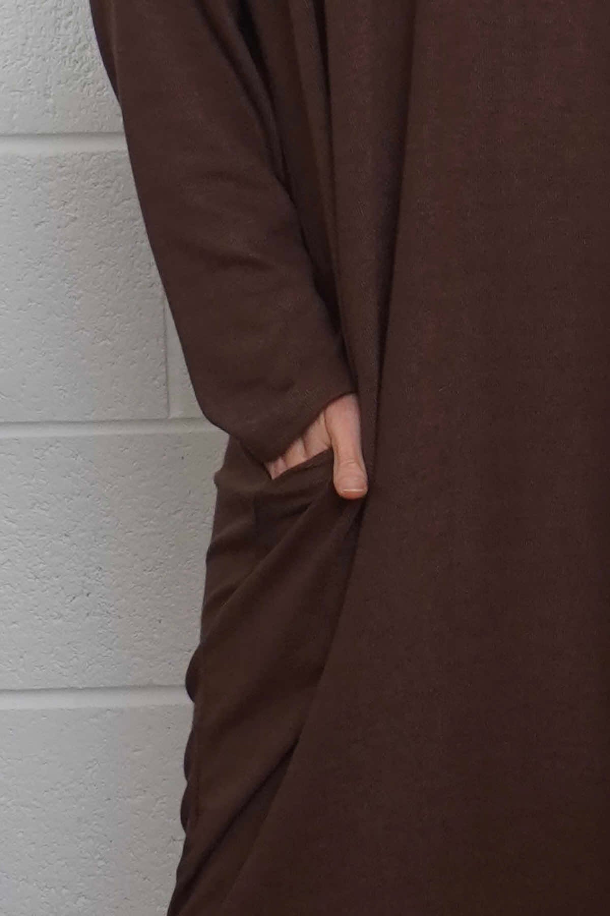 Linzi V-Neck Dress Cocoa